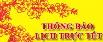 LỊCH TRỰC TẾT 2020